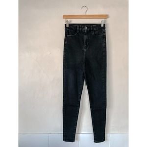 AMERICAN EAGLE | Women's Size 2 Black Denim Curvy Highest Rise Jegging Jeans
